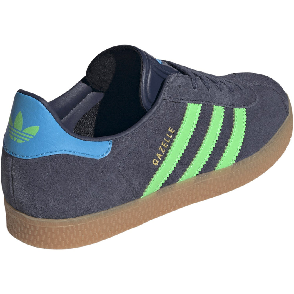 Køb adidas Originals Shadow Navy/Screaming Green/Lucid Aquamarine Gazelle J Sneakers