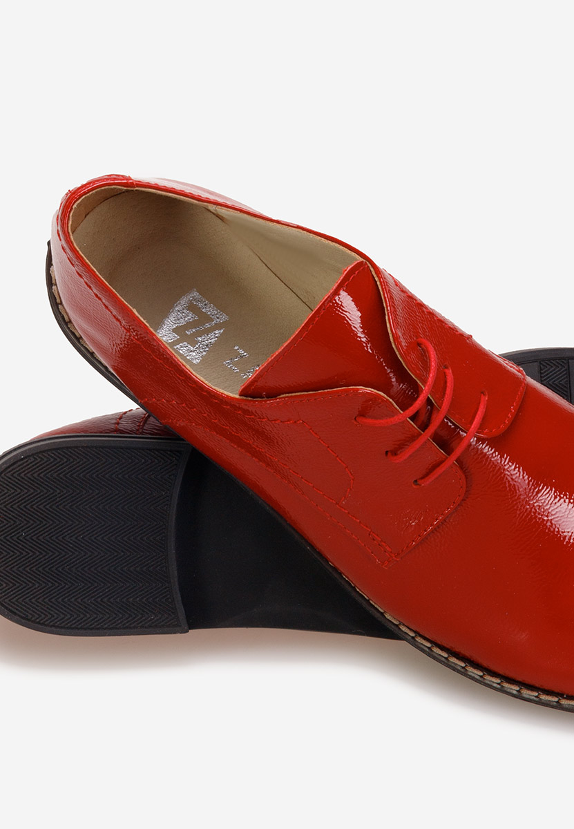 Chaussures derby en cuir rouges Otivera V3