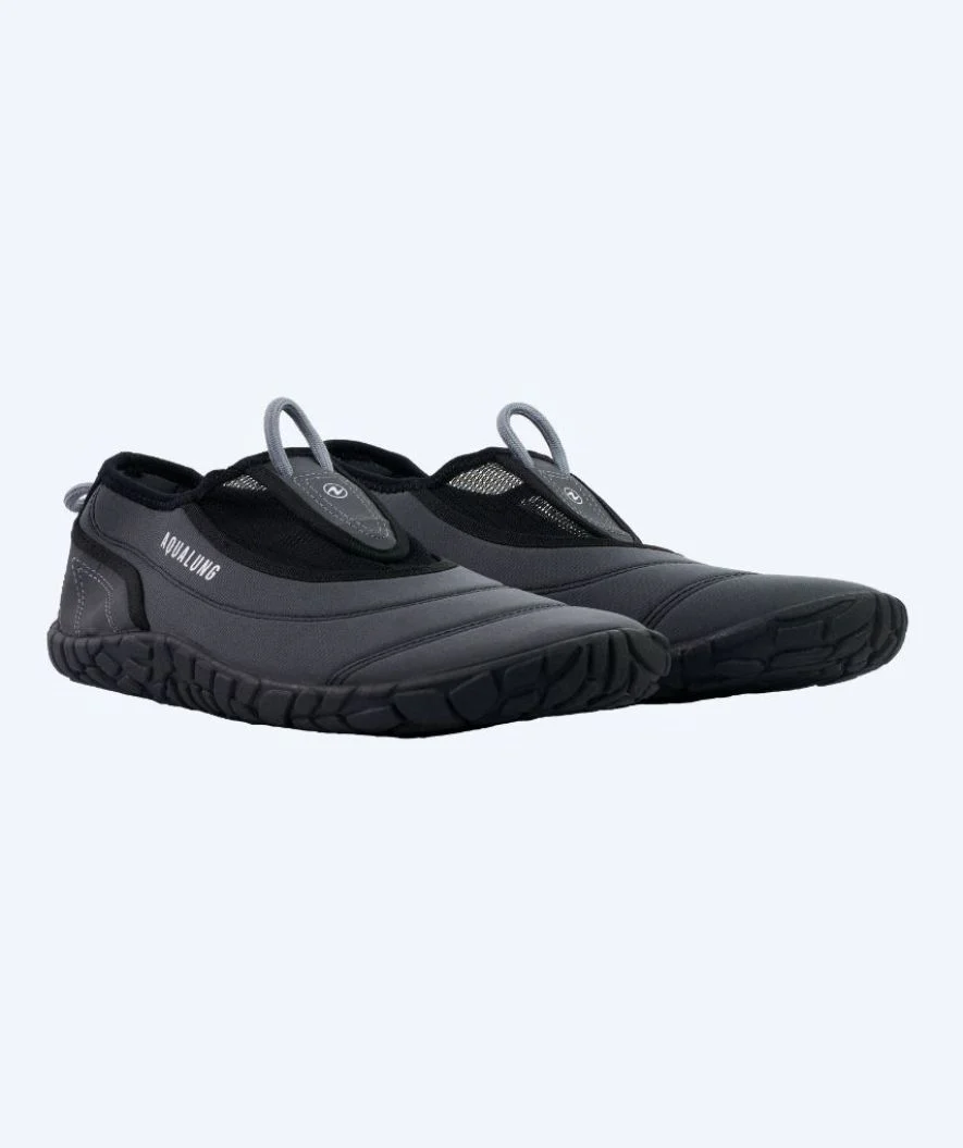 Aquasphere neopren badesko til voksne - Beachwalker XP - Sort/grå