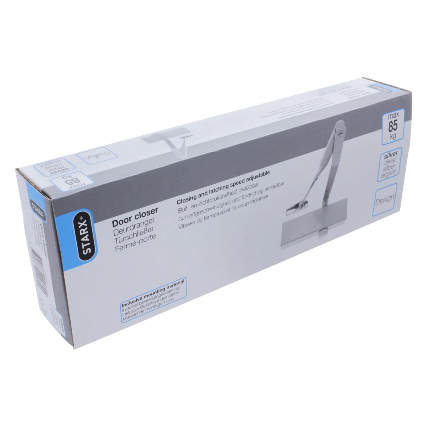 Starx 43.405.12 Deurdranger 60-85kg - Aluminium - Zilver