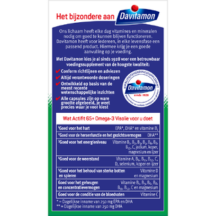 Davitamon Actifit 65  Omega-3 Visolie Capsules 80CP