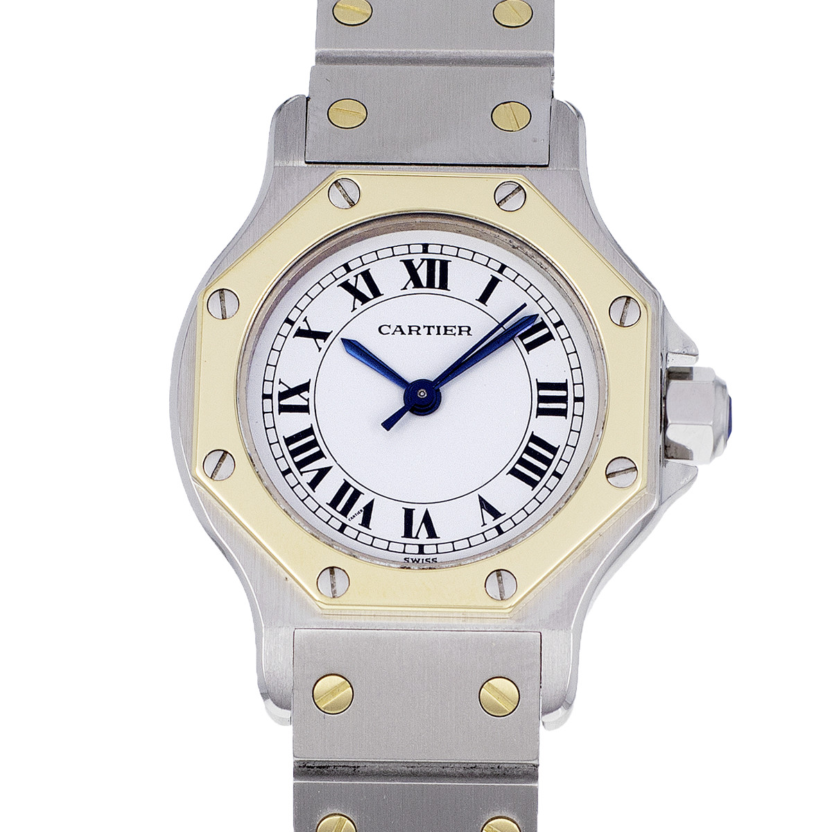 Montre d'occasion CARTIER modéle santos octogonale femme