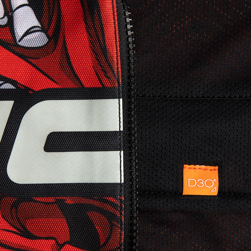 Icon - Blouson Airform Manik'R™ Noir / Rouge