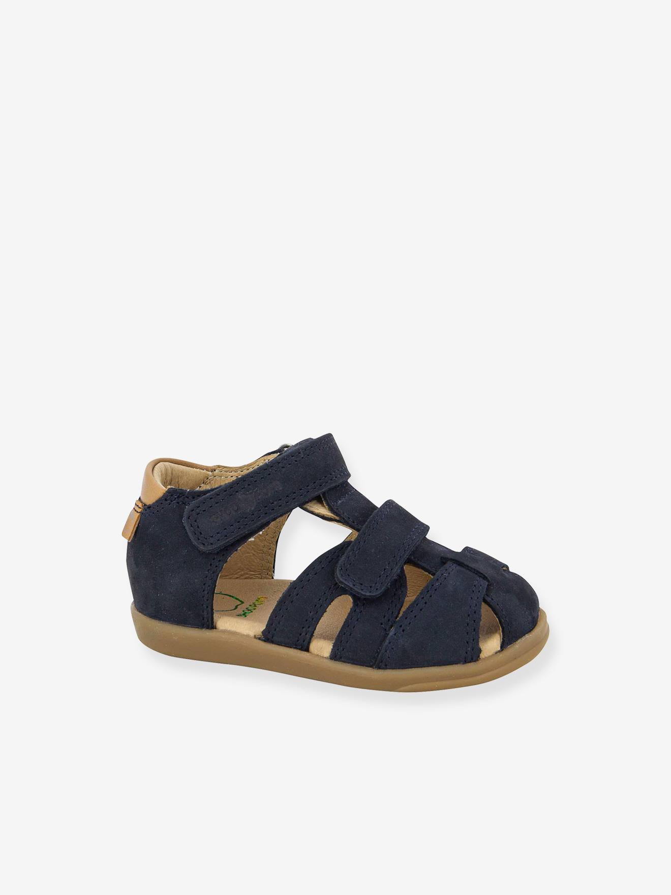Sandálias SHOO POM® Pika Scratch em azul escuro liso