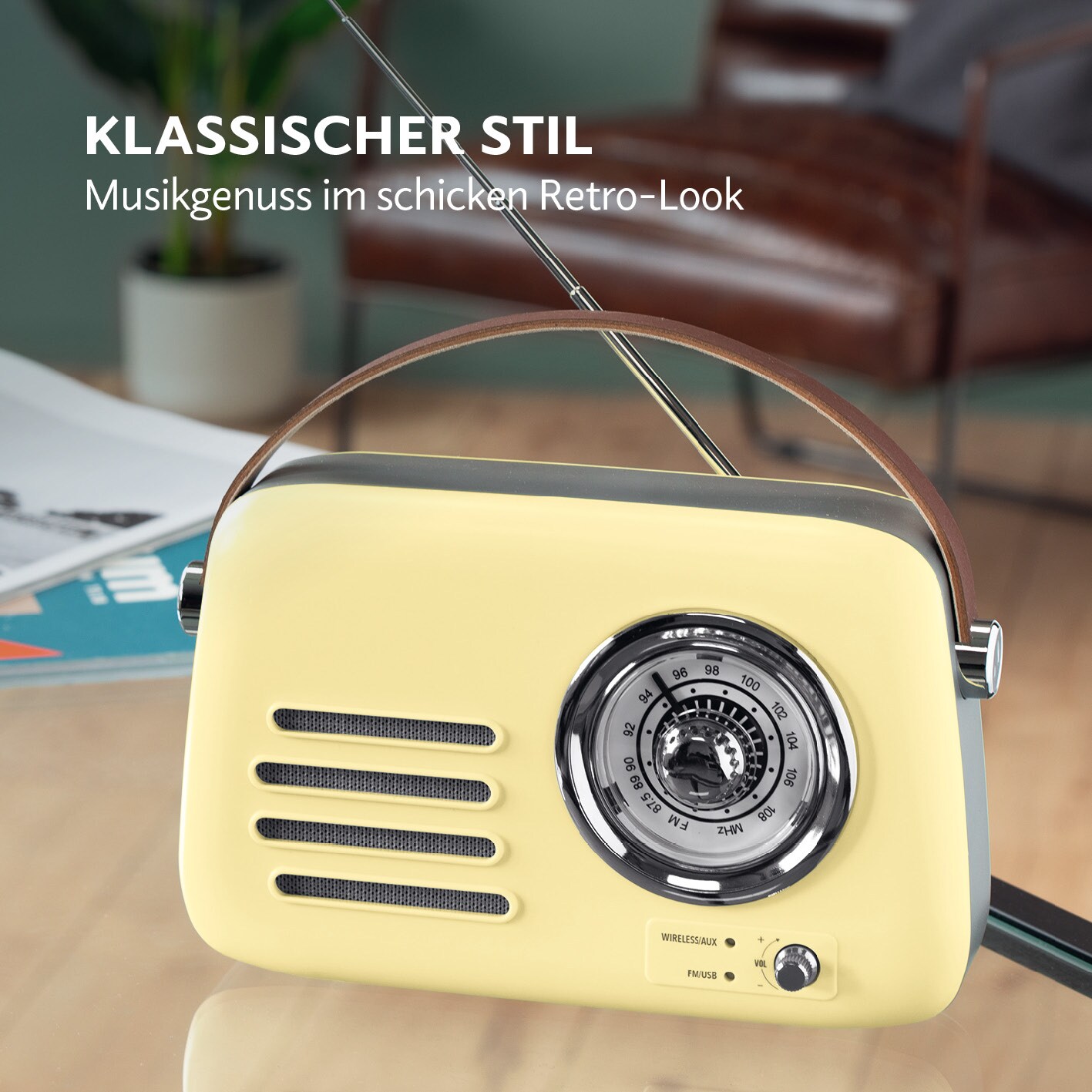 EASYmaxx Radio Retro 5V vanille