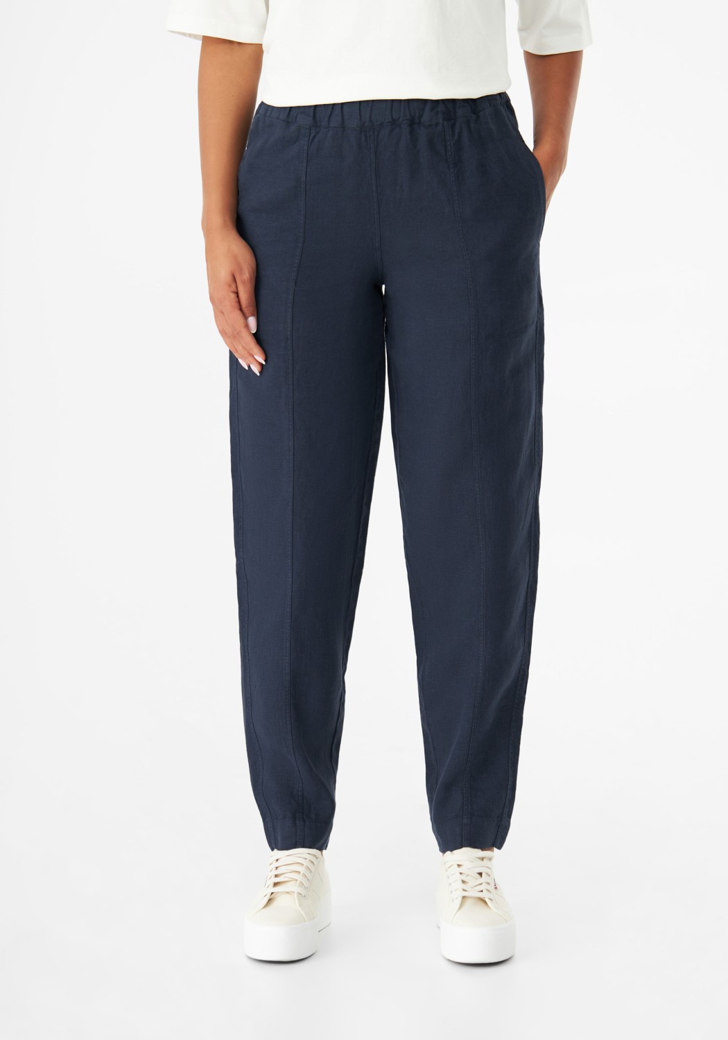 Givn Berlin Leinenhose Elin Midnight Blue