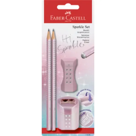 Faber-Castell Schreibset Sparkle BK+Acc. rose
