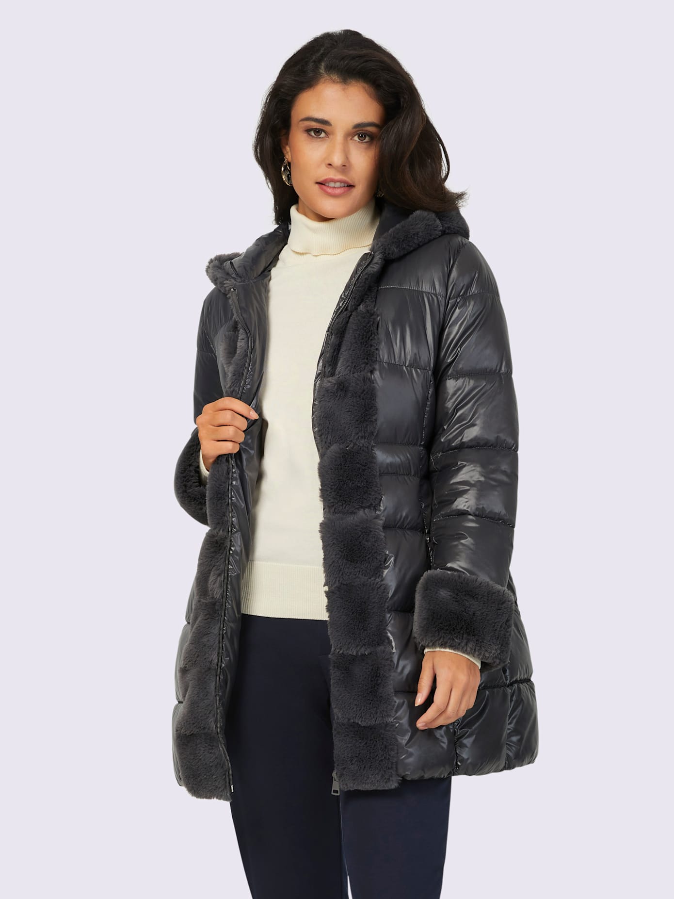 Veste longue superbe qualité légèrement brillante