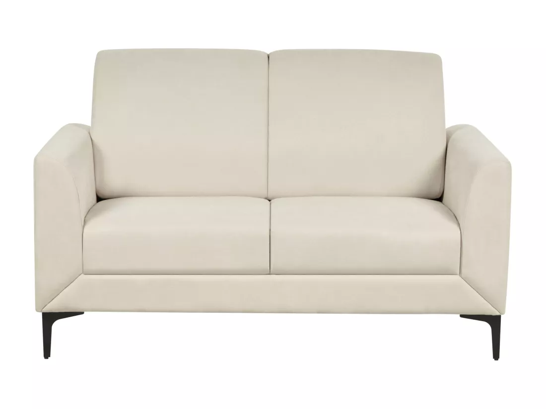 Canapé 2 places en tissu beige FENES
