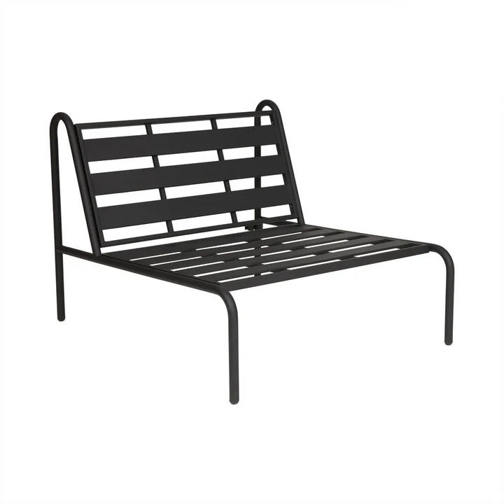 OYOY - Furi Outdoor Lounge Sessel, beige / schwarz