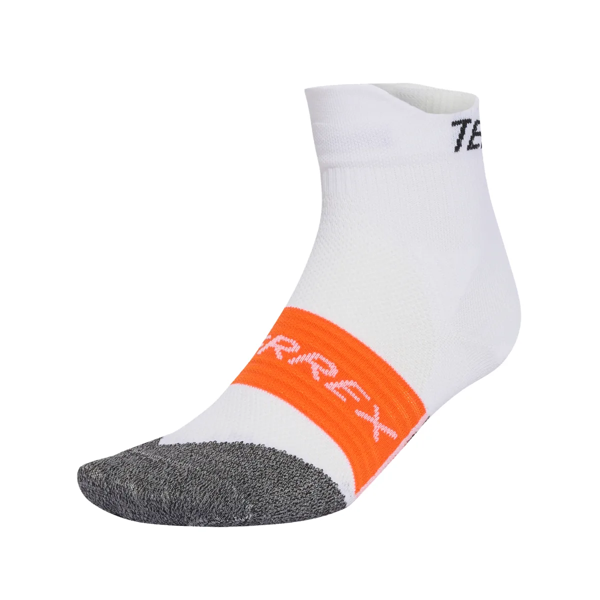 Adidas Men's Terrex HEAT.DRY Trail Running Agravic Socks White/Black/Impact Orange