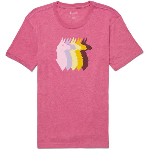 T-shirt COTOPAXI W LLAMA SEQUENCE ORGANIC T-SHIRT SANGRIA