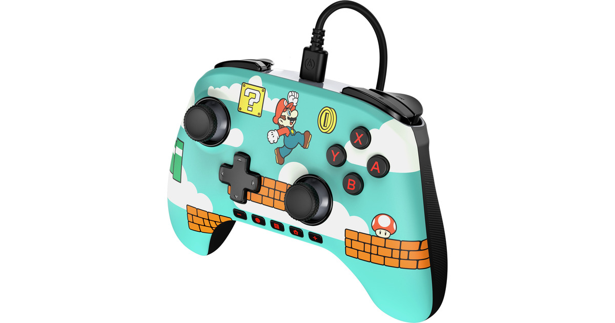 PowerAAdvantage bedrade controller voor Nintendo Switch 2 - Mario-tijd