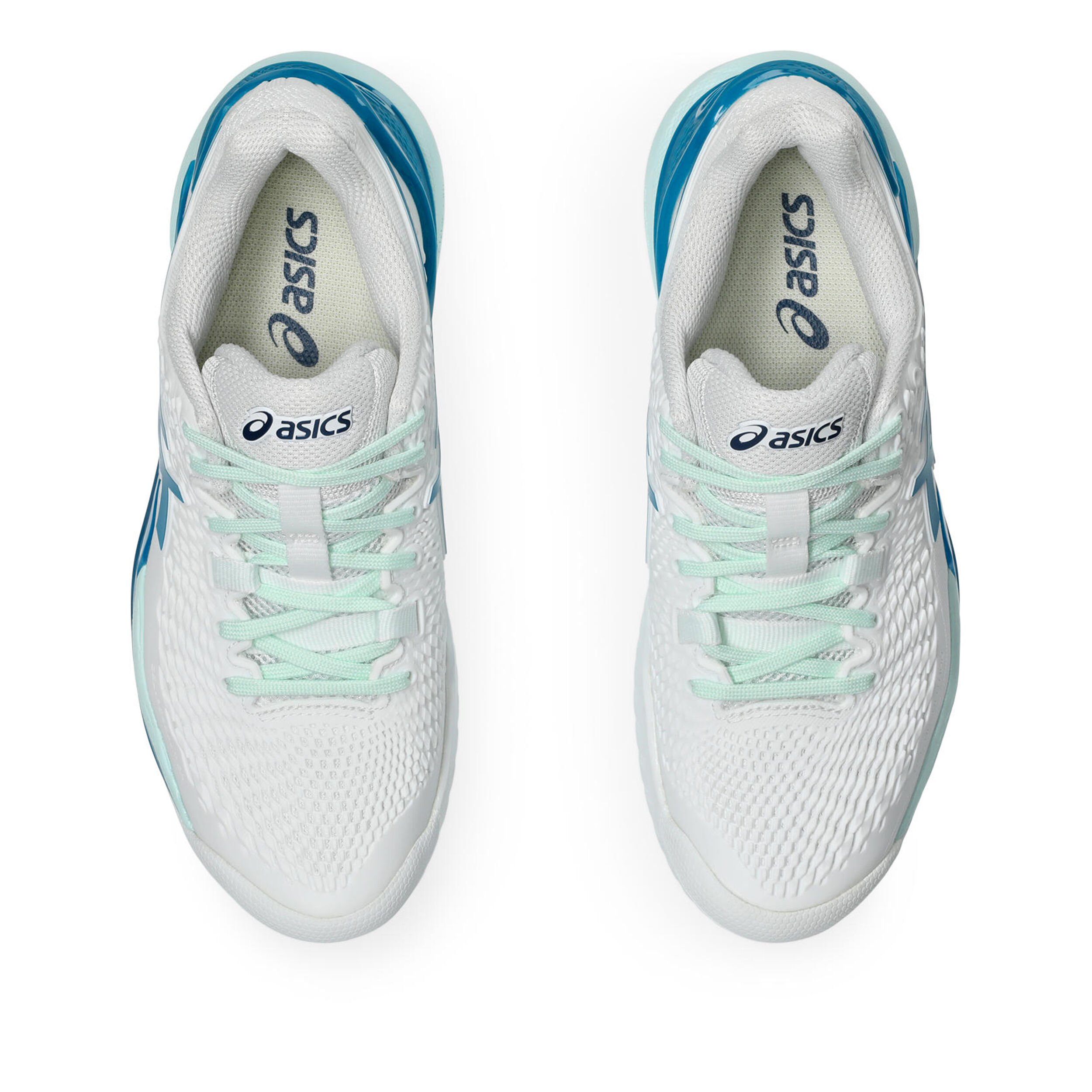ASICS Gel-Resolution 9 Chaussures Toutes Surfaces Femmes - Blanc , Bleu