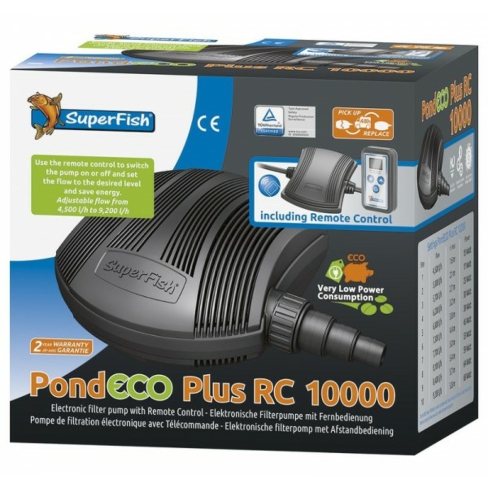 Pond eco plus rc 10000 variateur (4500 à 9200 l/h)
