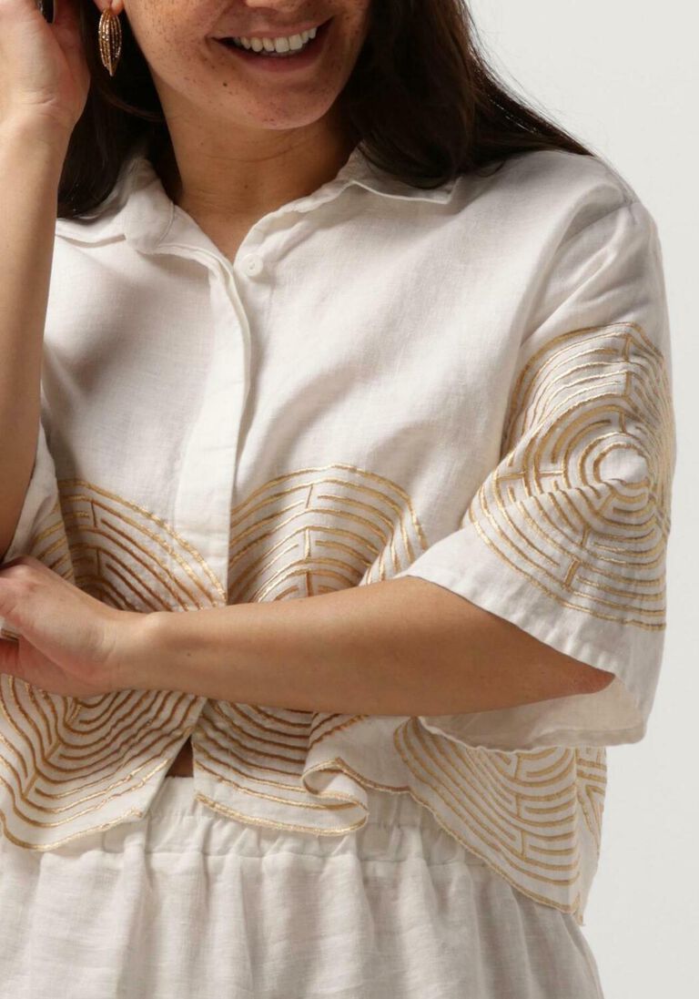 GREEK ARCHAIC KORI witte greek archaic kori blouse 250021