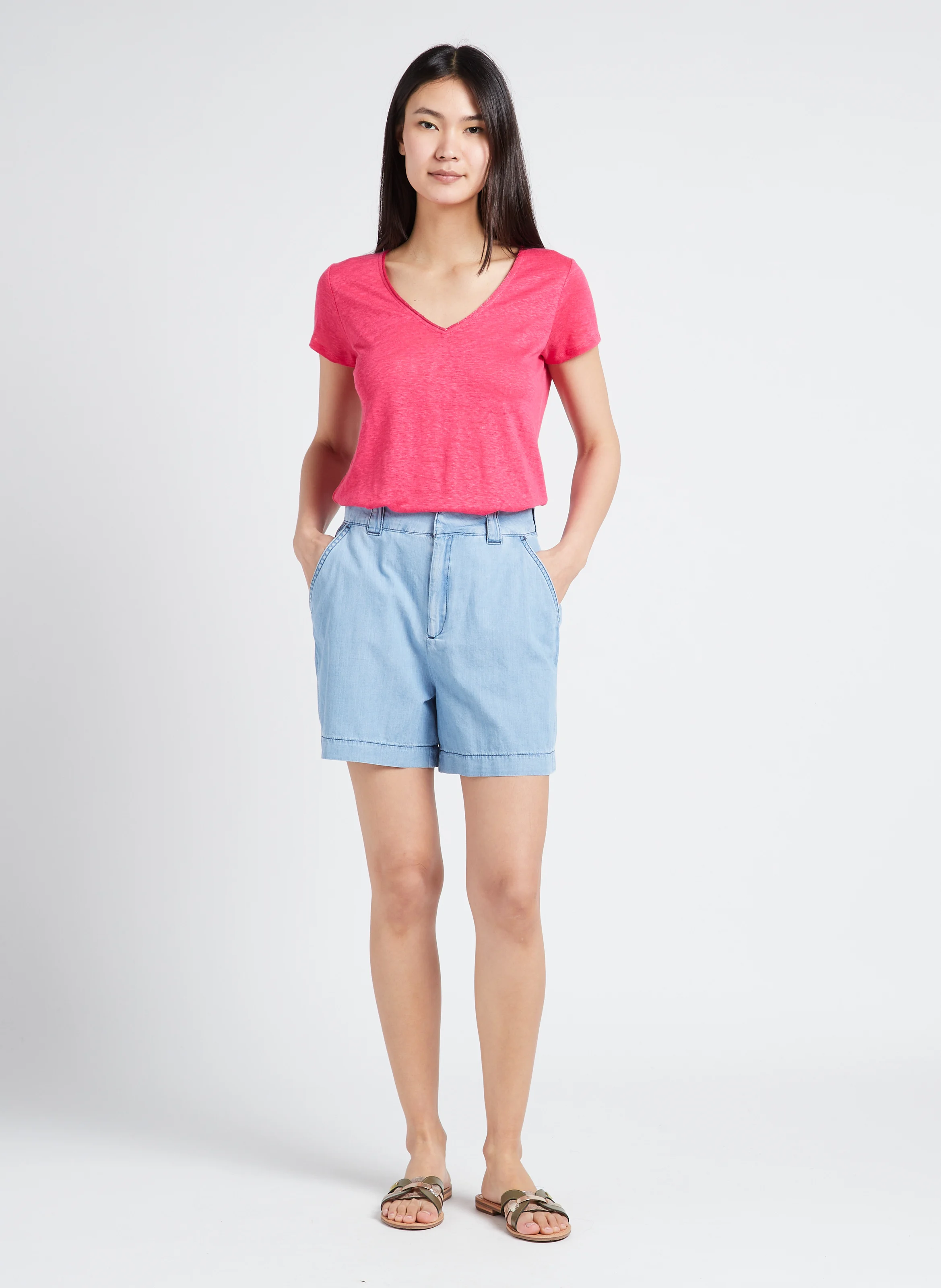 HAMSUKO - Mules en cuir| Blanc