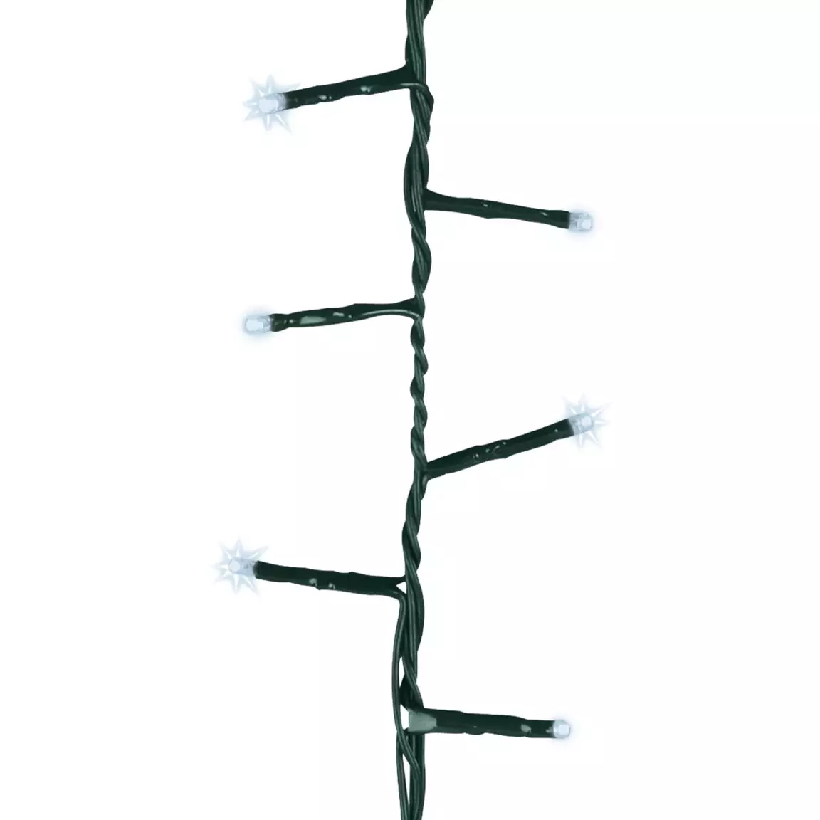 Guirlande lumineuse raccordable 11 m 500 LED câble vert Compact Blanc froid