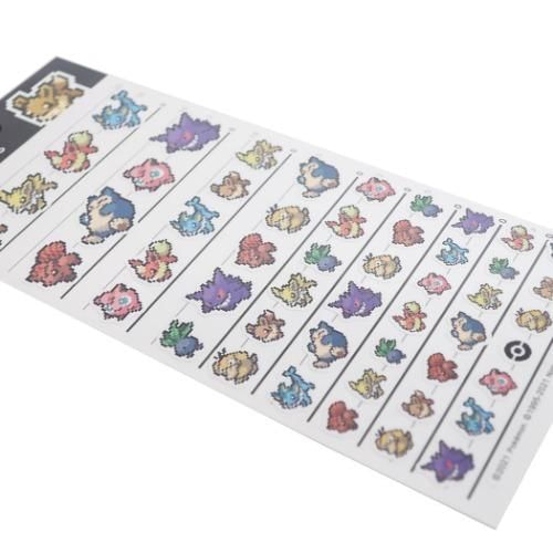 Kamio Japan - Pokemon 4 Size Sticker (Pixel Art Eievui)