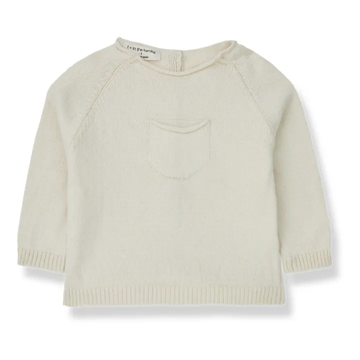 1+ in the family Pull Coton Bio Lenon | Ecru