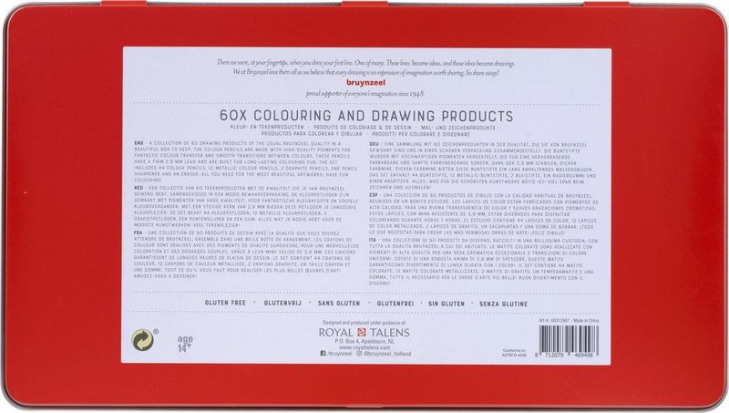 Bruynzeel - Expression - Tekenset - 60 Stuks - Kleurpotloden - Metallic Potloden