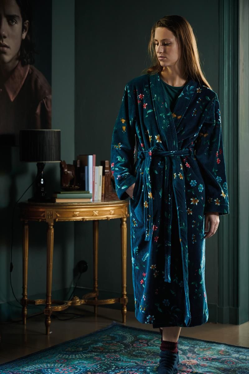 Bademantel PIP STUDIO Velour LES FLEURS XS