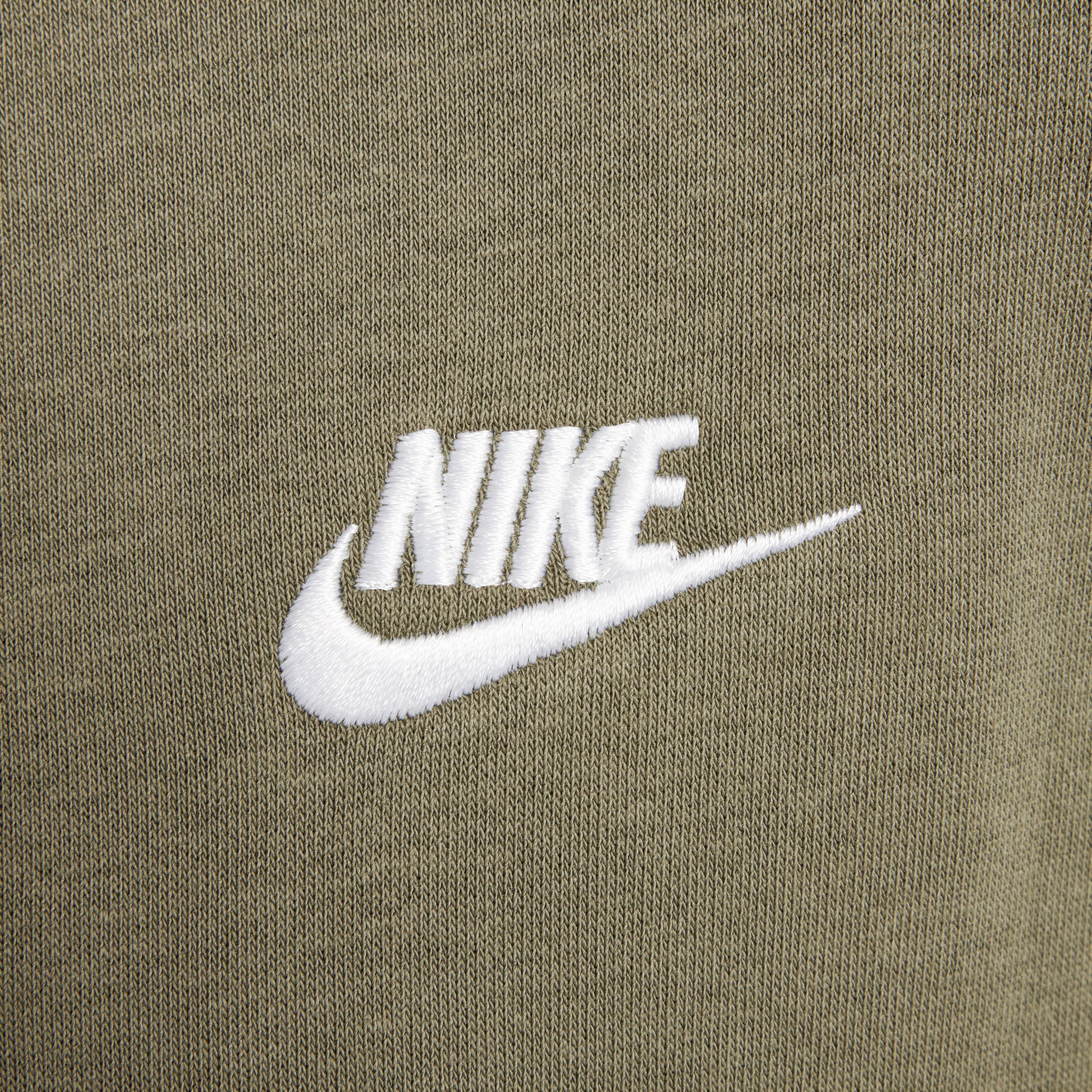 Nike Sportswear Club Fleece Crew Sweater Kids Olijfgroen Wit