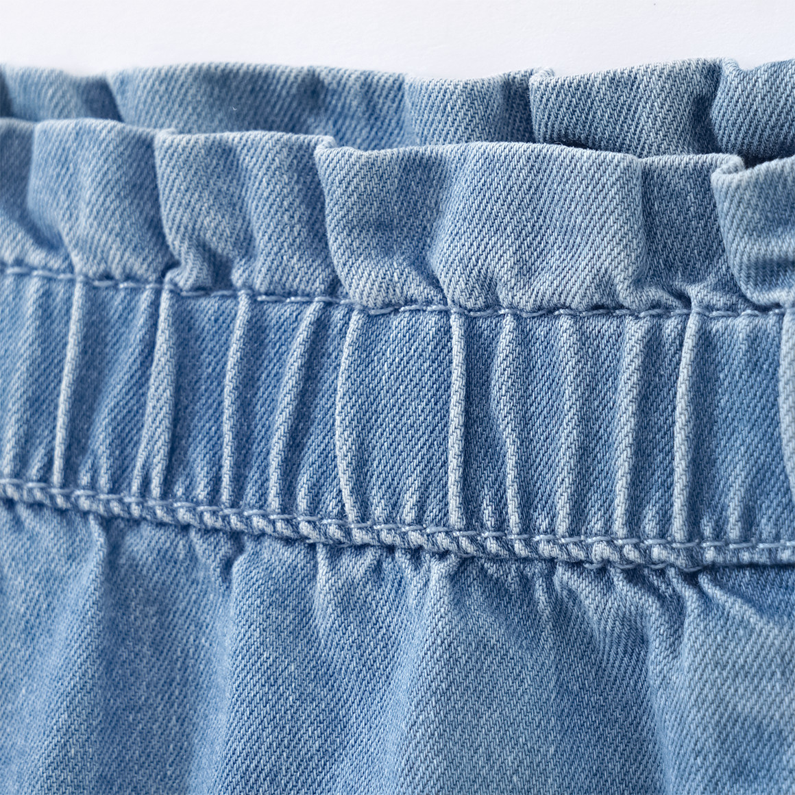 Topomini Baby Jeans mit Lochstickerei hellblau