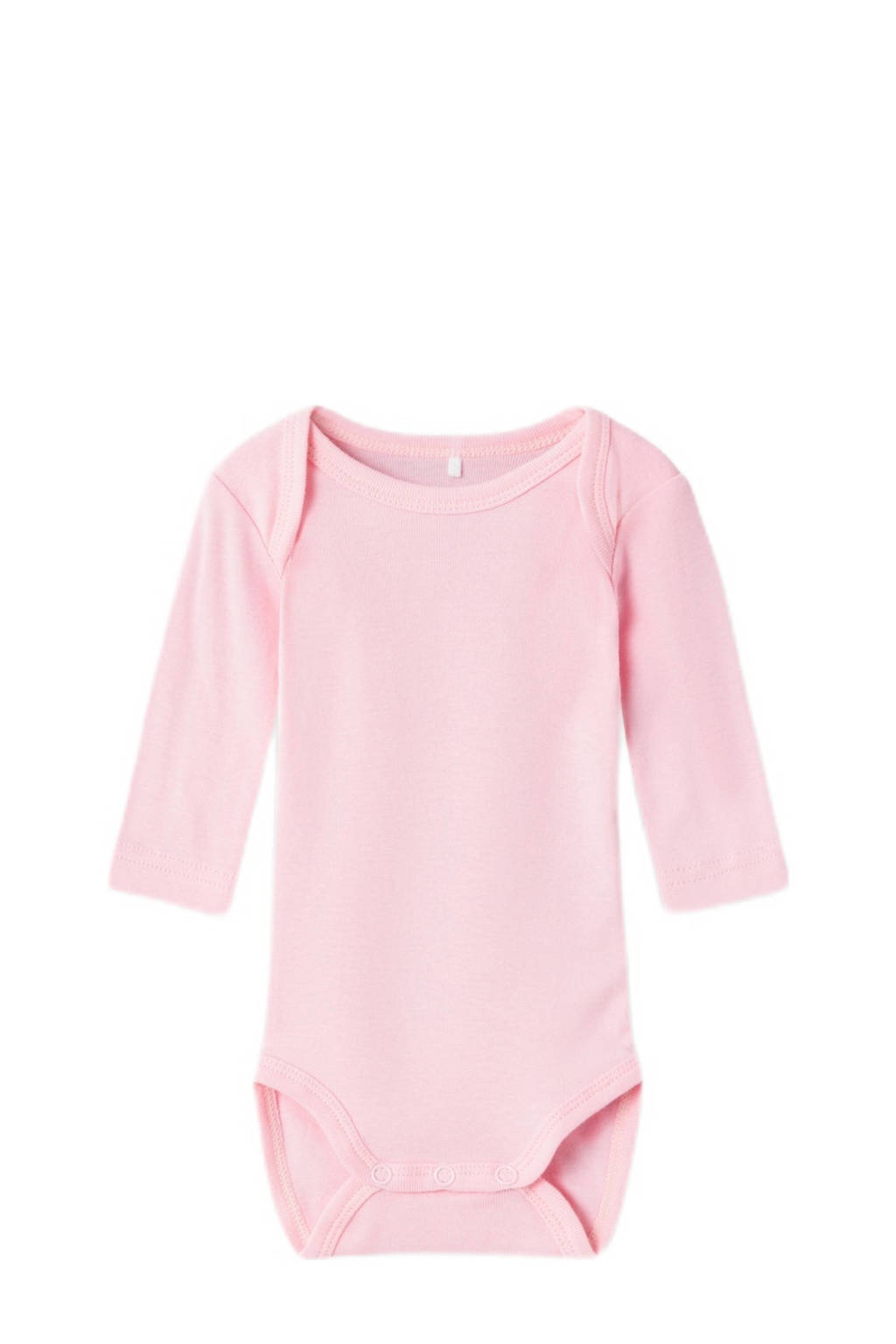 NAME IT romper - set van 2 met all overprint roze/wit