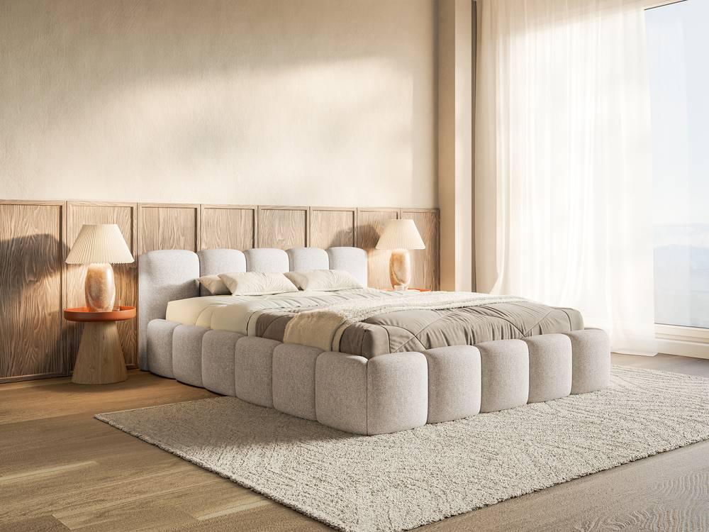 NADUVI Collection Bedframe Chloe laag 140 x 200 cm chenille