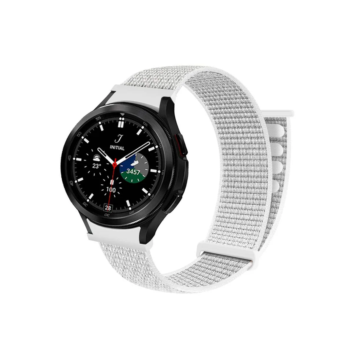 Nylon armbånd No-Gap Samsung Galaxy Watch 4 Classic (42mm) - Summit W