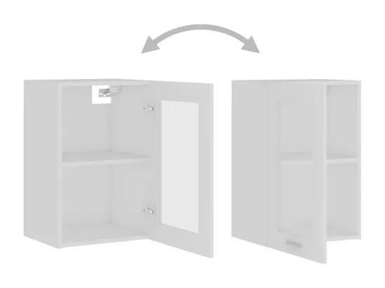 Armoire en verre suspendue 