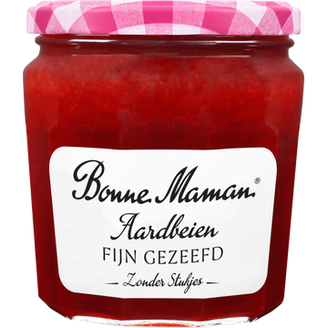 Bonne Maman Aardbeien Fijn Gezeefd Zonder Stukjes 345 g