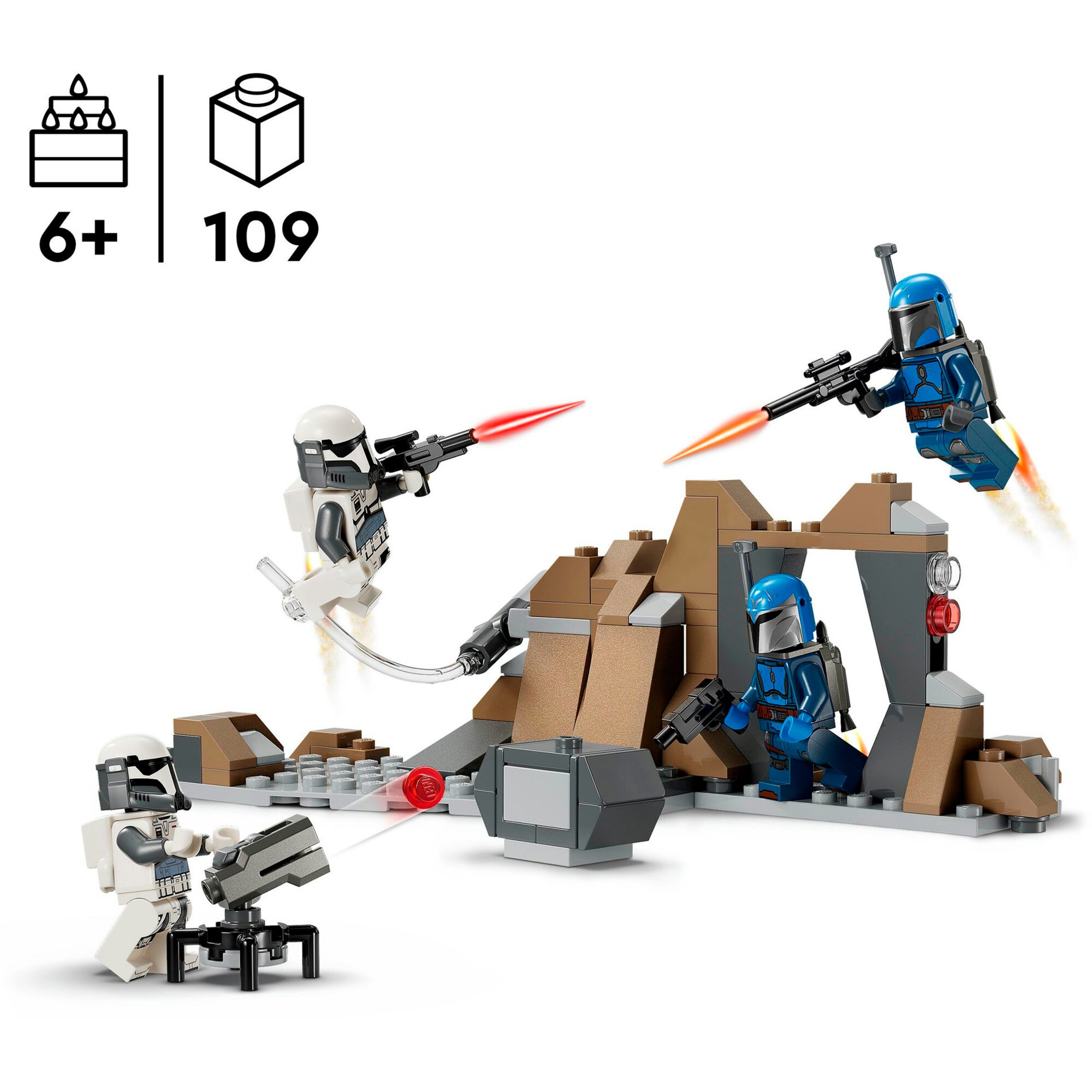 LEGO Konstruktionsspielzeug Star Wars Hinterhalt auf Mandalore Battle Pack