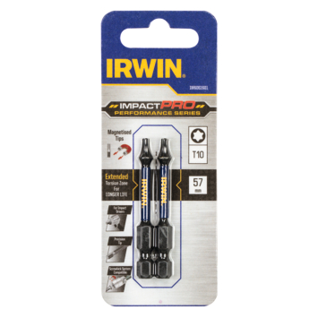Irwin Impact Pro schroefbit Torx 57 mm T10 2 stuks (Heavy-duty)