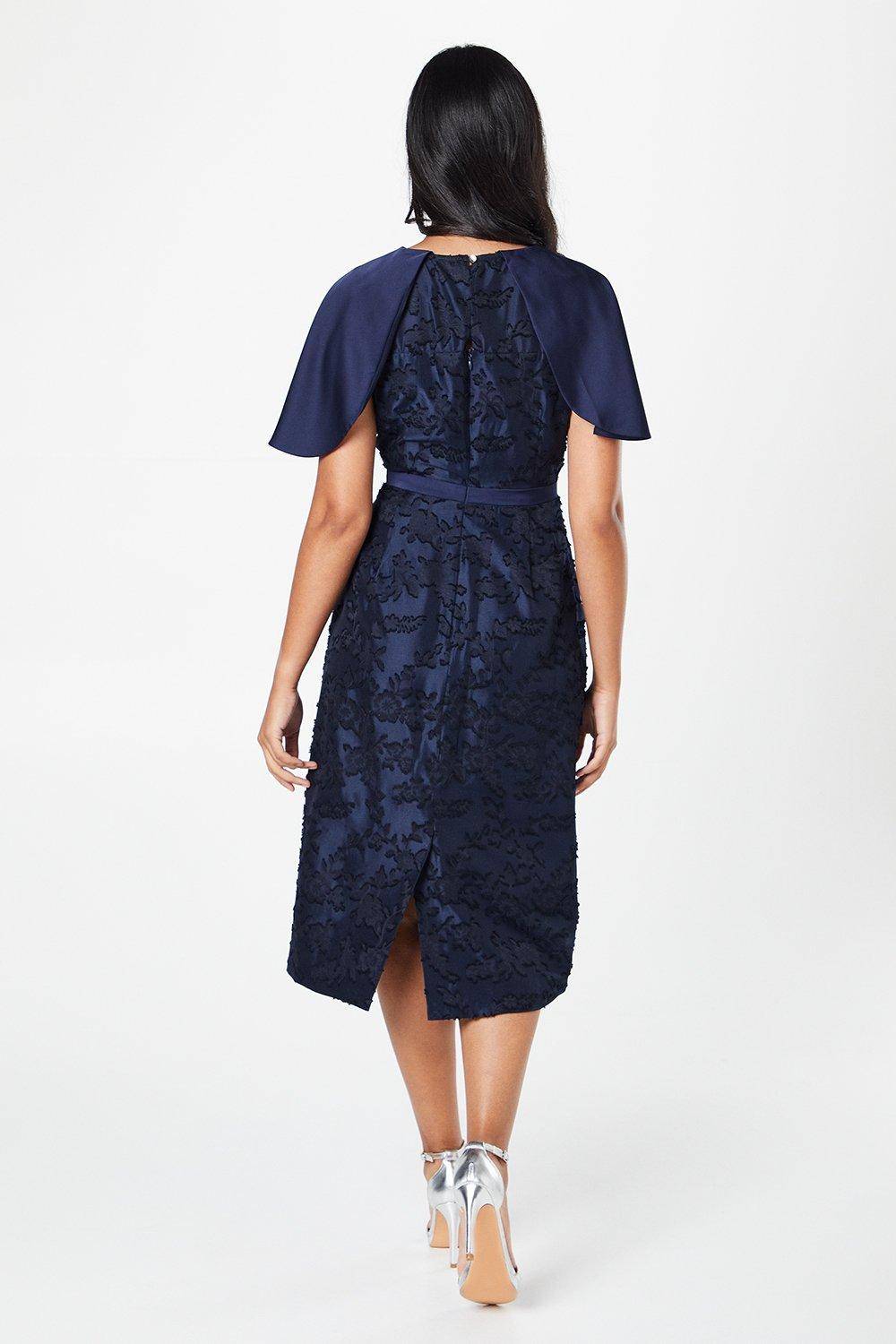 Wallis Robe Crayon à Manches Courtes Florale Petite Occasion