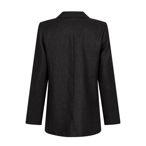 Neo Noir Ivery Heavy Linen Blazer, Sort, 40