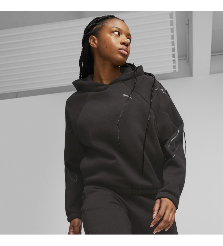 Moletom preto Puma Motion Cat