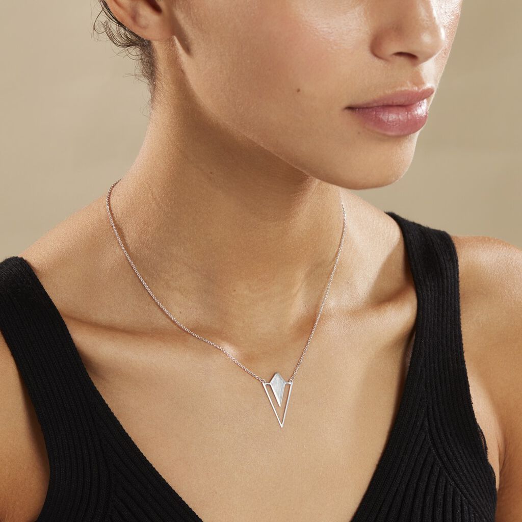 Collier Tylee Argent Blanc