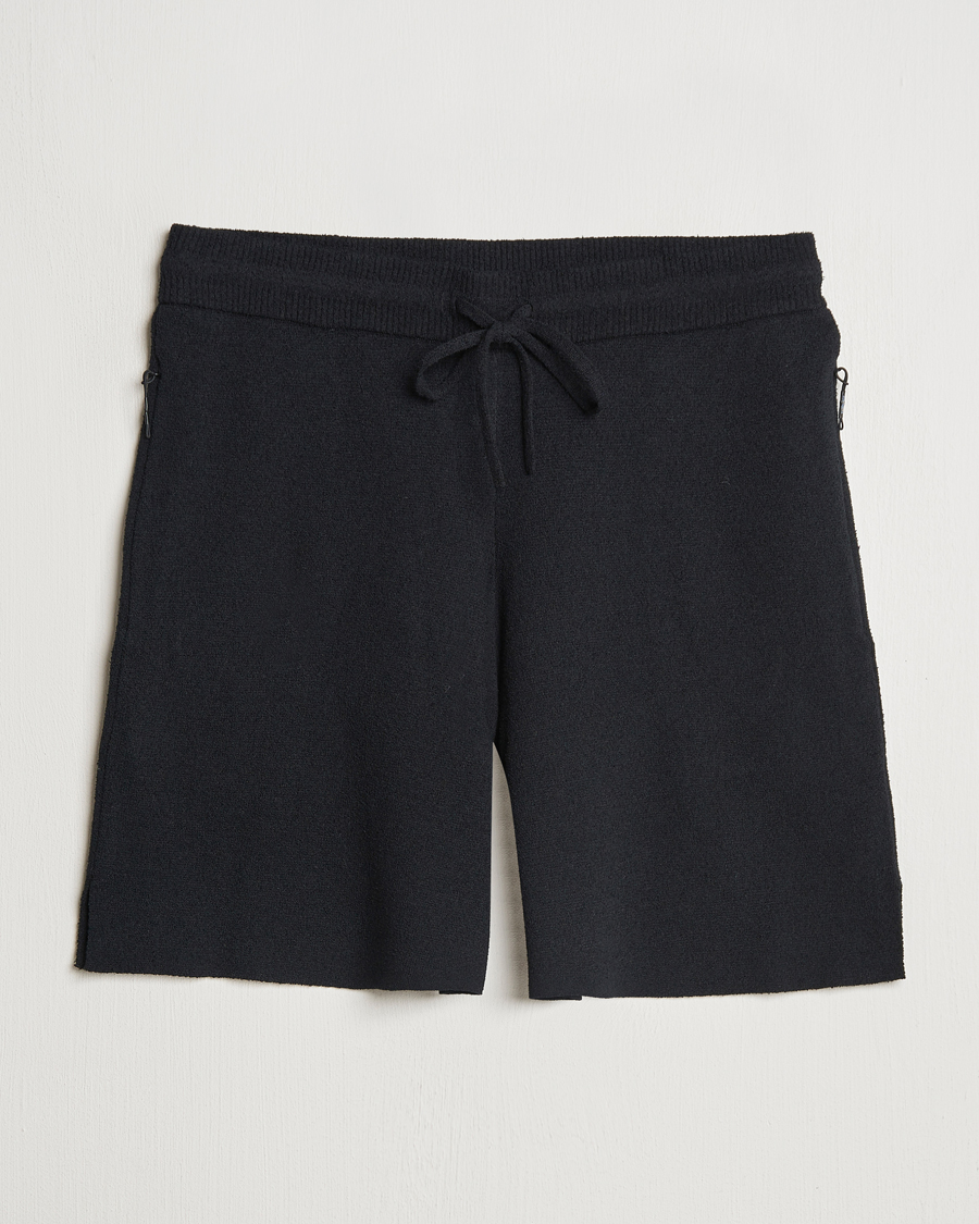 J.Lindeberg Simon Knitted Boucle Shorts Black