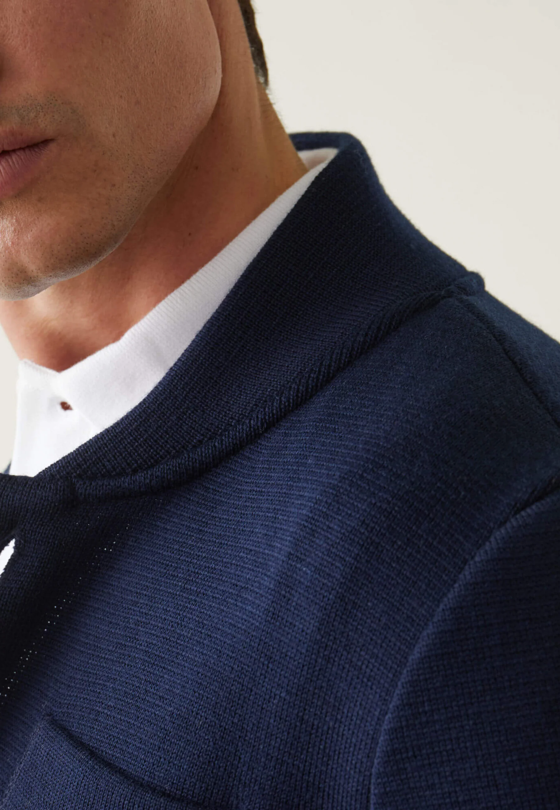 Veste en maille-Eloi Marine