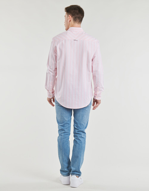 Tommy Jeans - TJM REG OXFORD STRIPESHIRT - Rose