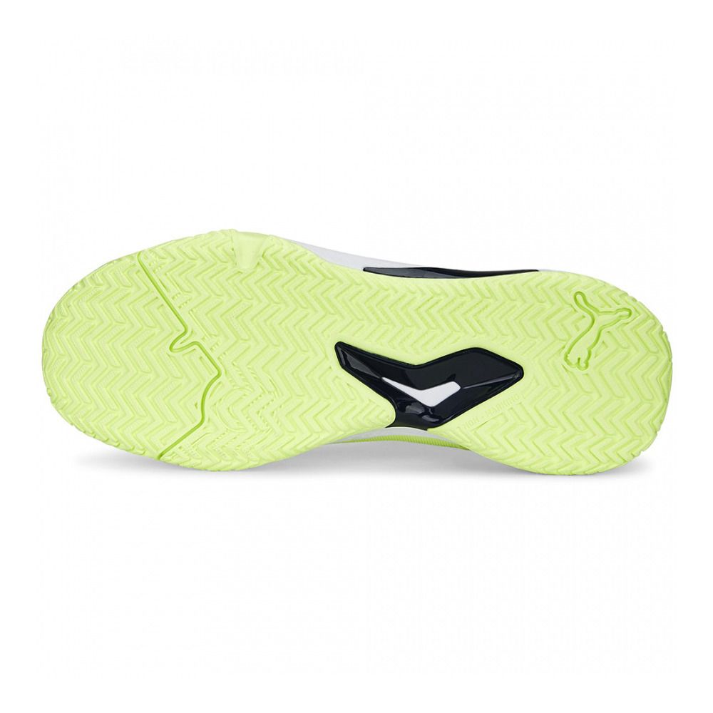 Puma SOLARSMASH RCT - Chaussures de padel Homme fast yellow/puma navy/puma white