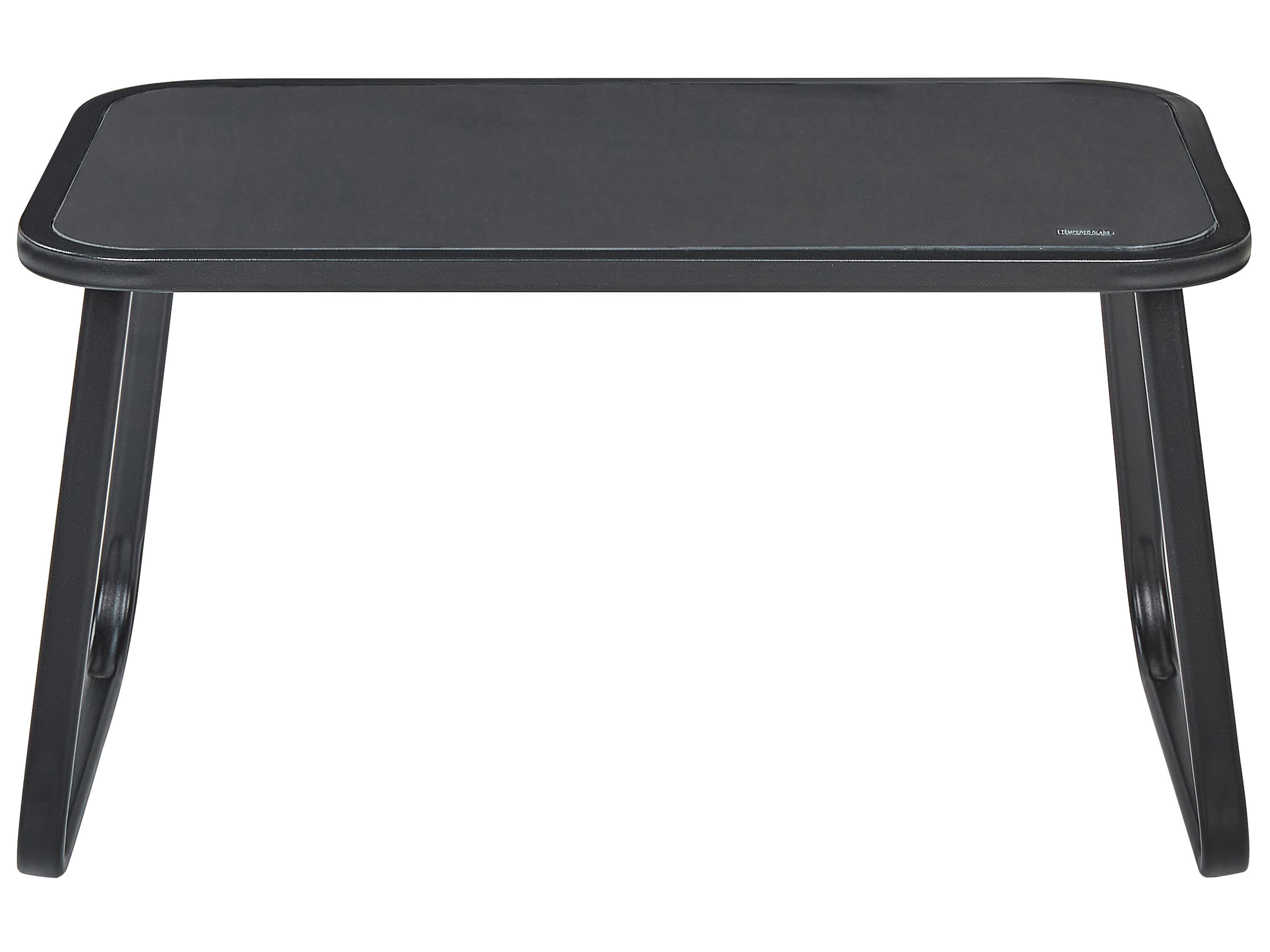 Loungeset met tafel 4-zits BARREA Metaal Zwart