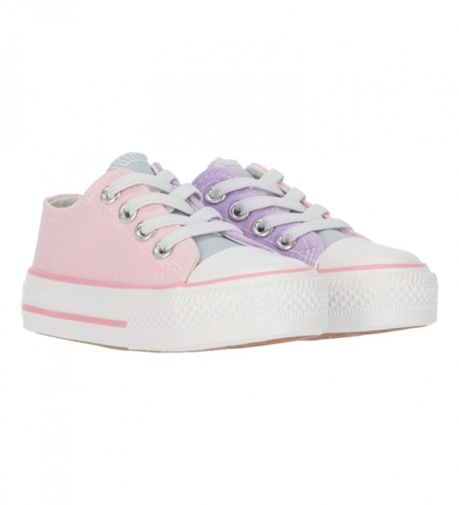 Tênis infantil Chika10 Lito, tamanho 28, rosa.
