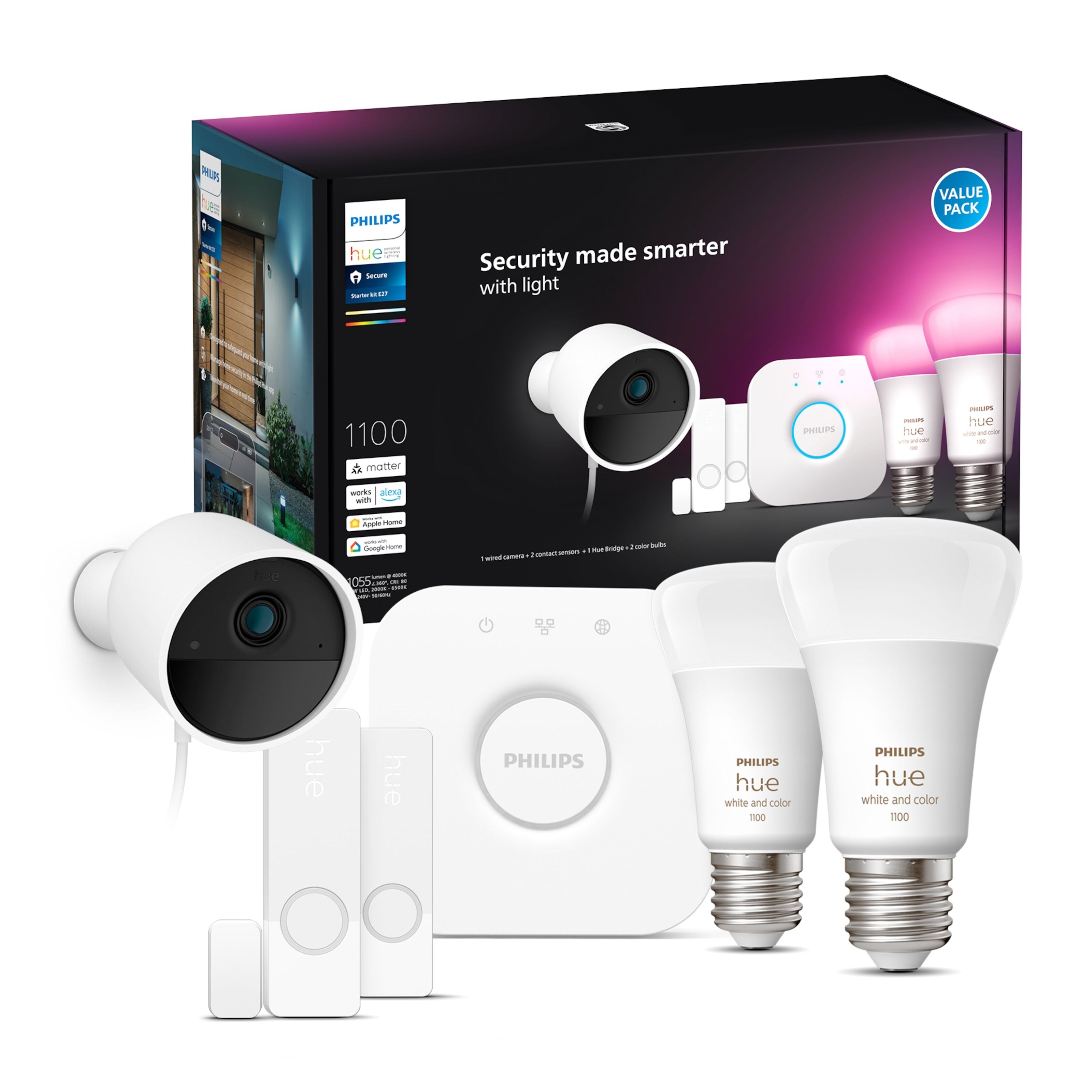 Philips Hue Secure Cam Startpakke
