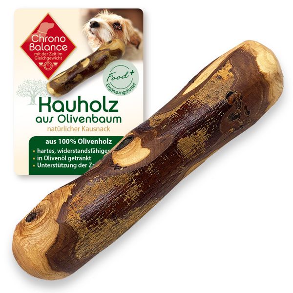 ChronoBalance Olivenholz Kaustab für Hunde