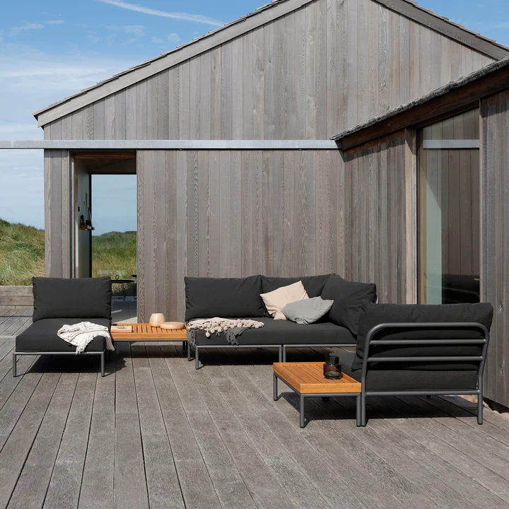 HOUE - Level 2 Sofa, rechts, dark grey / alpine