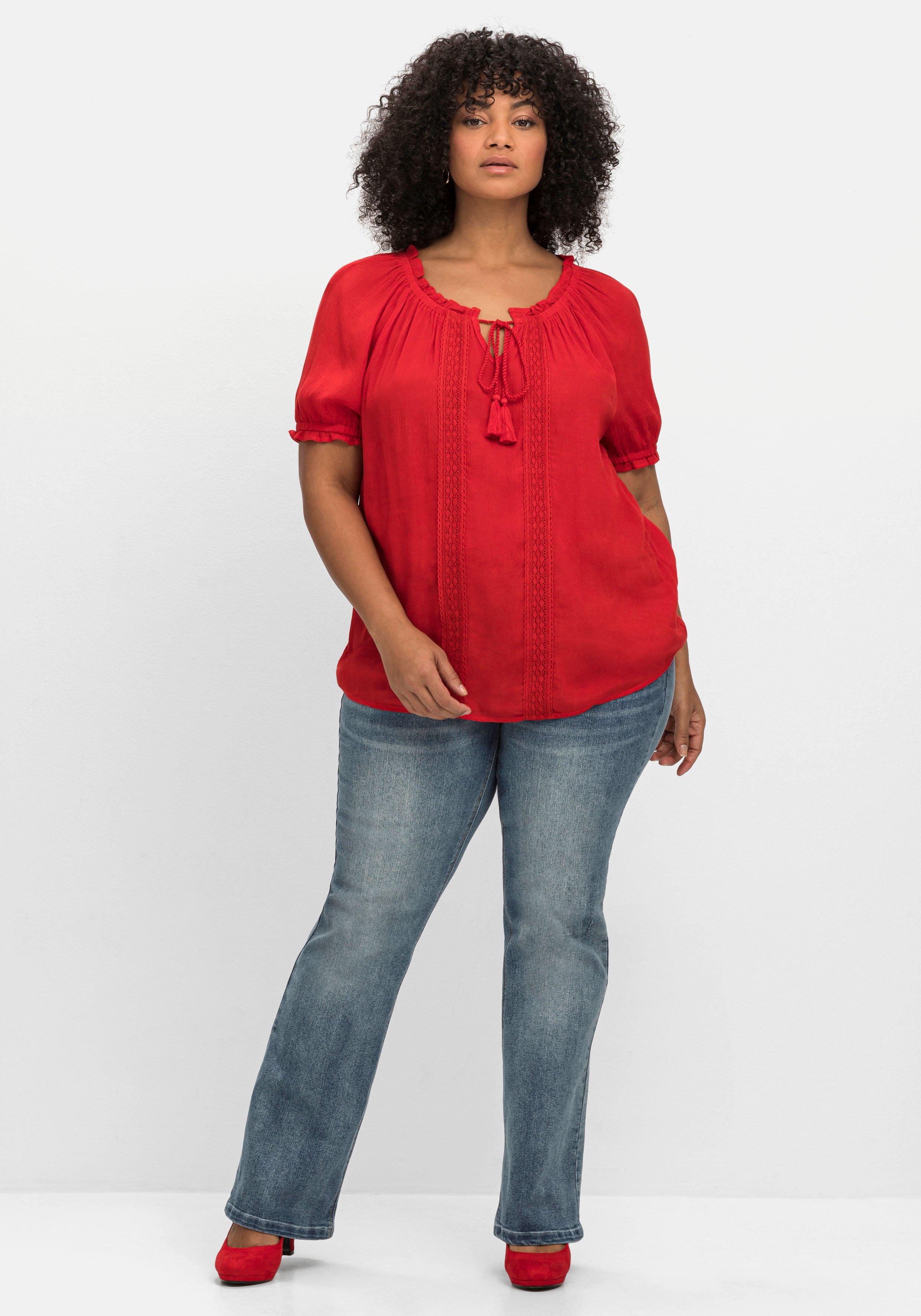 Tunika im Boho-Look, mit Crochet-Spitze