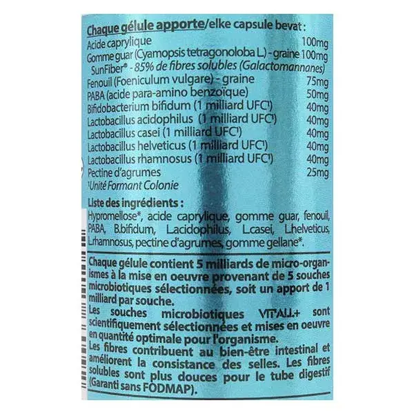 Vit'all+ Vital Flora 30 cápsulas gastrorresistentes